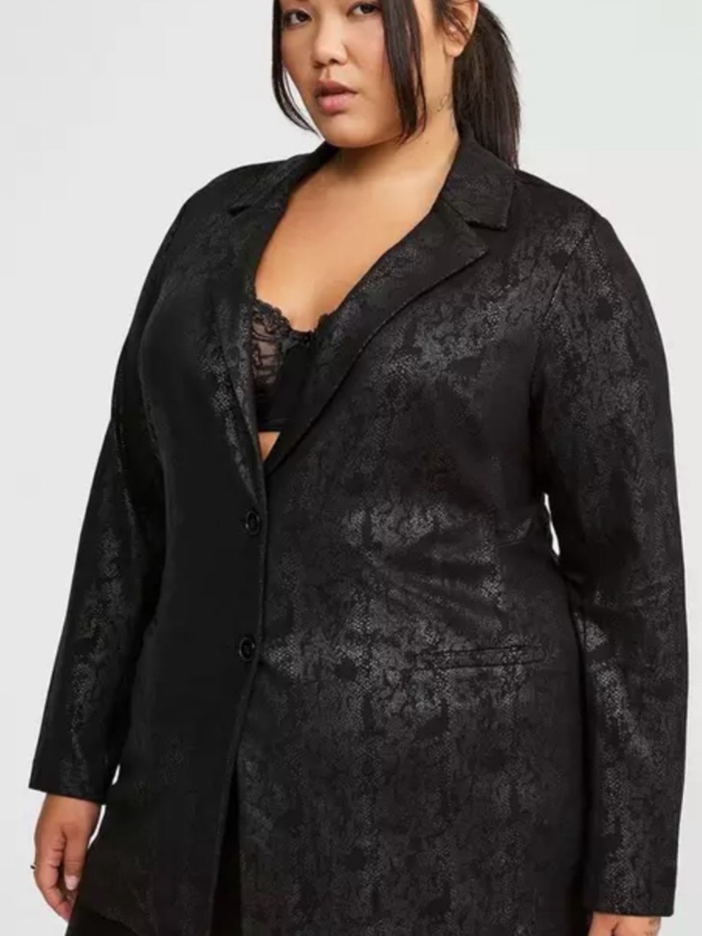 Torrid Studio Luxe Ponte Blazer EUC